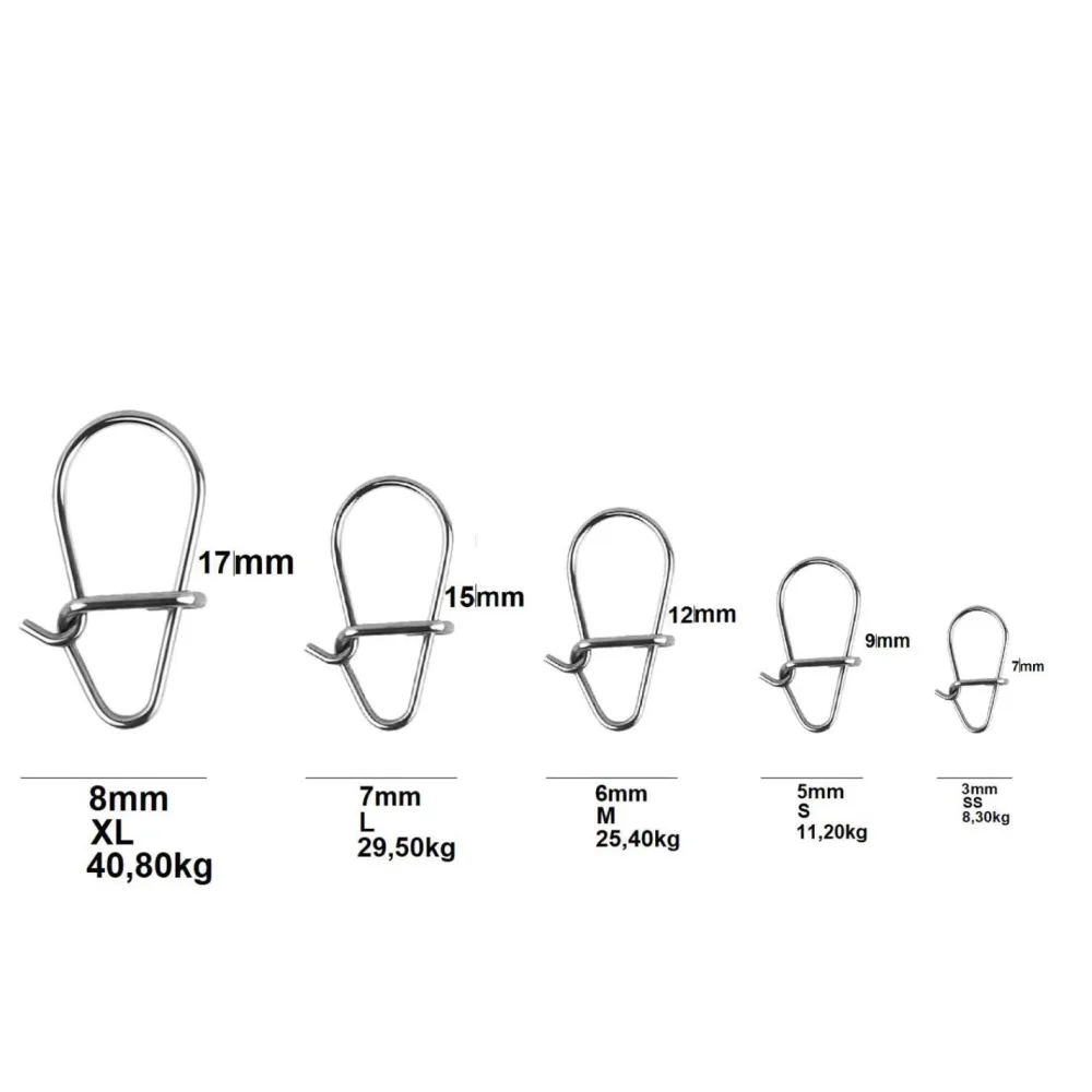 CASTED KOPČA EGG SNAP VEL.S,STAINLESS STEEL 0.5X9,11,20KG-10PCS