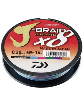 DAIWA J-BRAID GRAND X8 150M MULTICOLOR DAIWA J-BRAID GRAND X8 150M MULTICOLOR