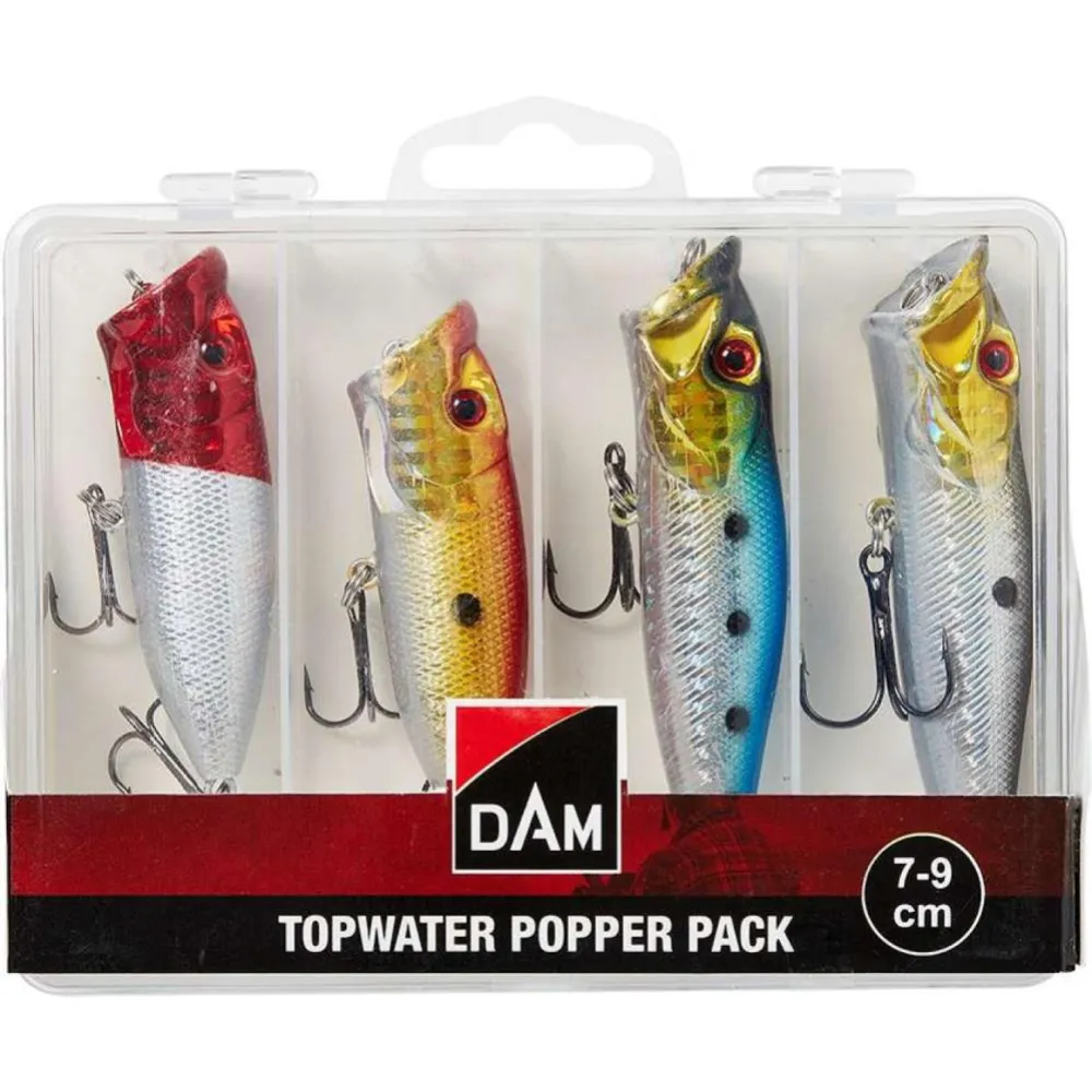 DAM TOPWATER POPPER PACK INC. BOX 7-9CM