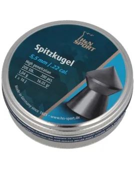 DIJABOLE H&N SPITZKUGEL 5,5MM 1/200 DIJABOLE H&N SPITZKUGEL 5,5MM 1/200