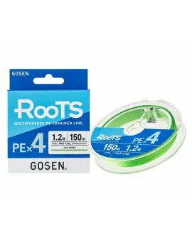 GOSEN ROOTS PE X4 150M LIGHT GREEN GOSEN ROOTS PE X4 150M LIGHT GREEN