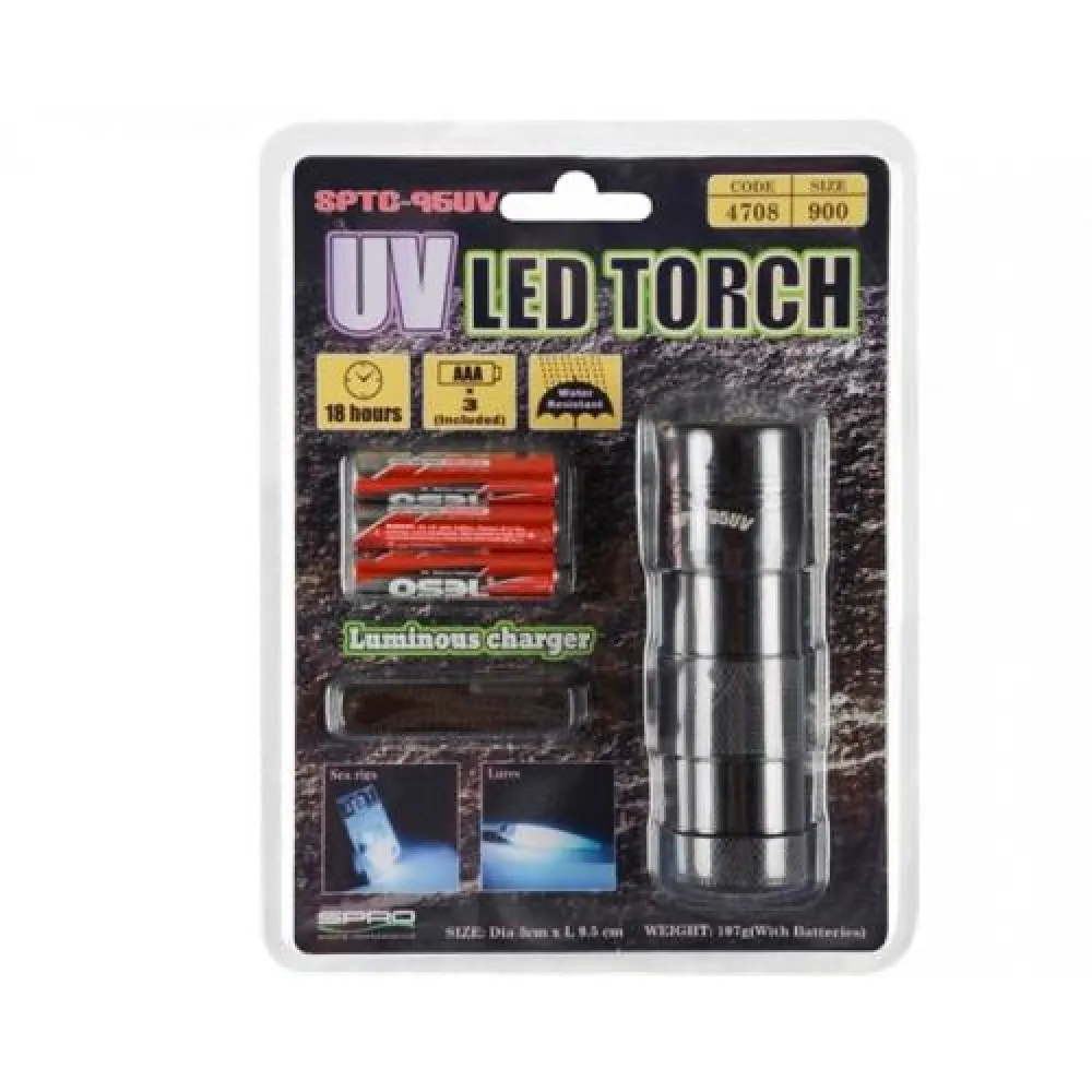 LAMPA 12-LED TORCH UV-FLASH