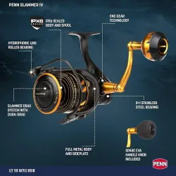 PENN SLAMMER IV SPIN 2500FD