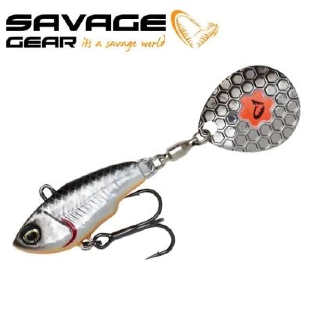 SG FAT TAIL SPIN 8CM 24G DIRTY SILVER