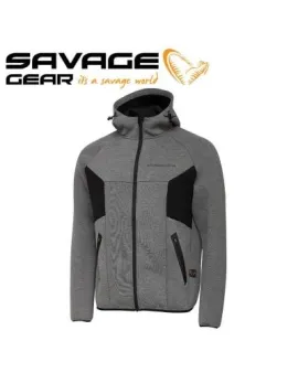 SG TEC-FOAM ZIP HOODIE DARK GREY MELANGE
