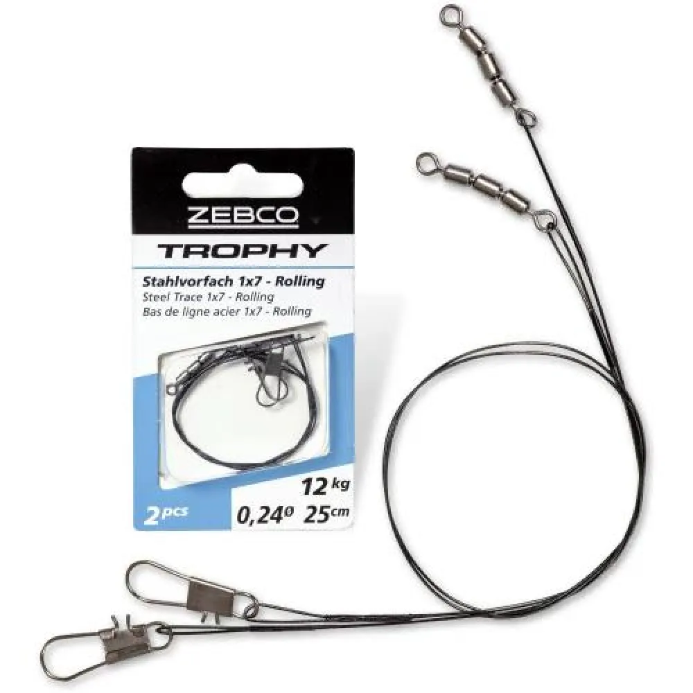 TROPHY STEEL TRACE 1X7 ROLLING 40CM 9KG