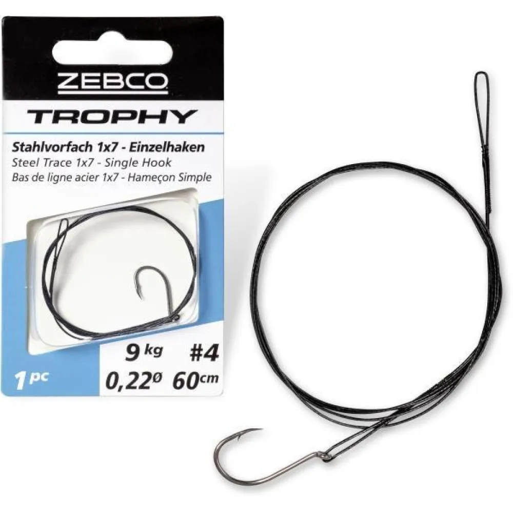 TROPHY STEEL TRACE 1X7 SINGLE 60CM 9KG