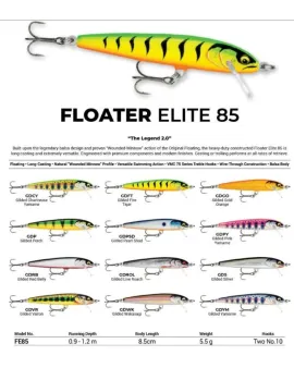 VOBLER RAPALA FLOATER ELITE 85